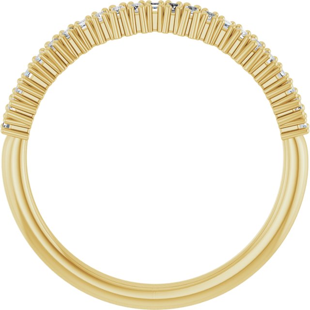 14K Yellow 1/4 CTW Natural Diamond Anniversary Band