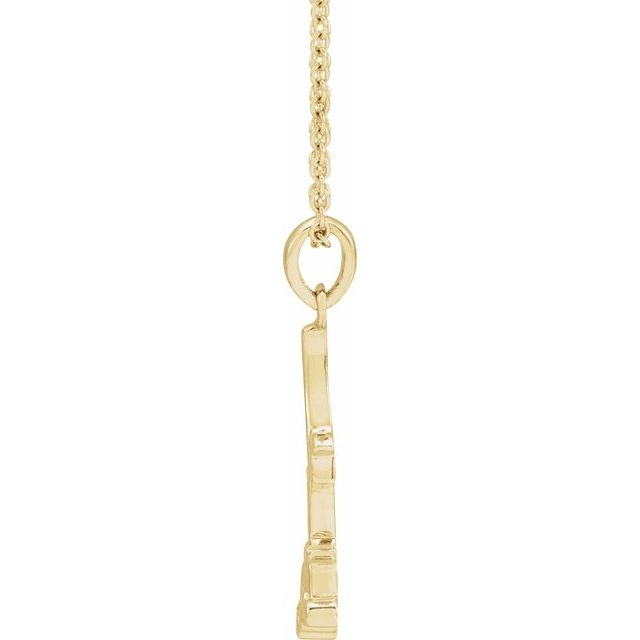 14K Yellow Rose 16-18' Necklace