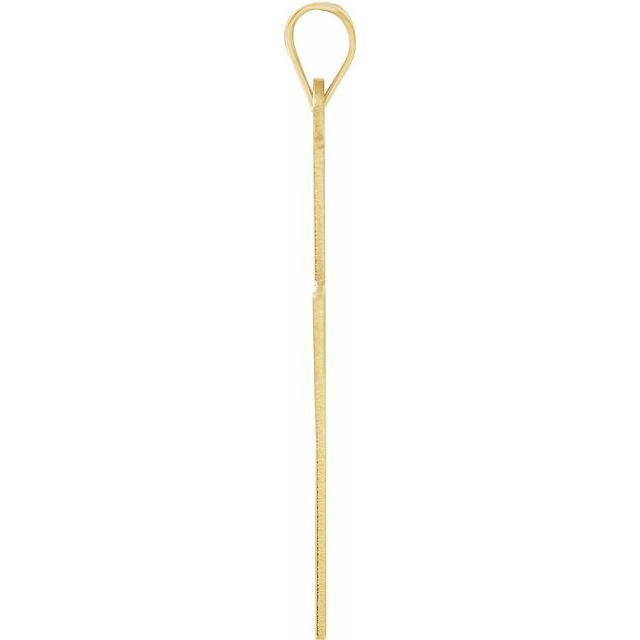 14K Yellow Cross Pendant