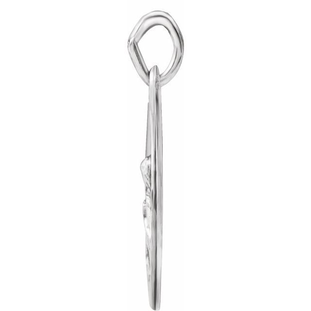 Sterling Silver 15 mm St. Anne Medal