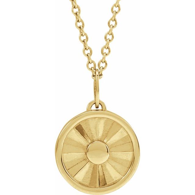 14K Yellow Sun 16-18' Necklace