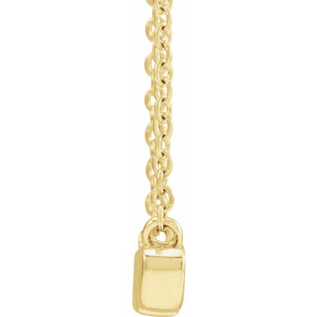 14K Yellow 19.57x4.61 mm Nana 18' Necklace