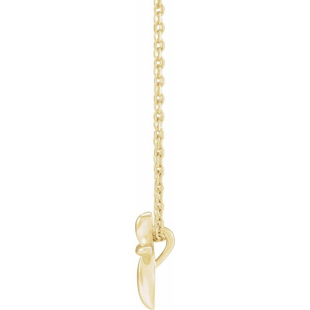 14K Yellow 10x7.72 mm Cross 16-18' Necklace
