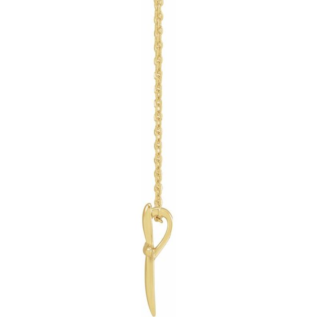14k Yellow 14.65x11.2 Mm Cross 16-18' Necklace