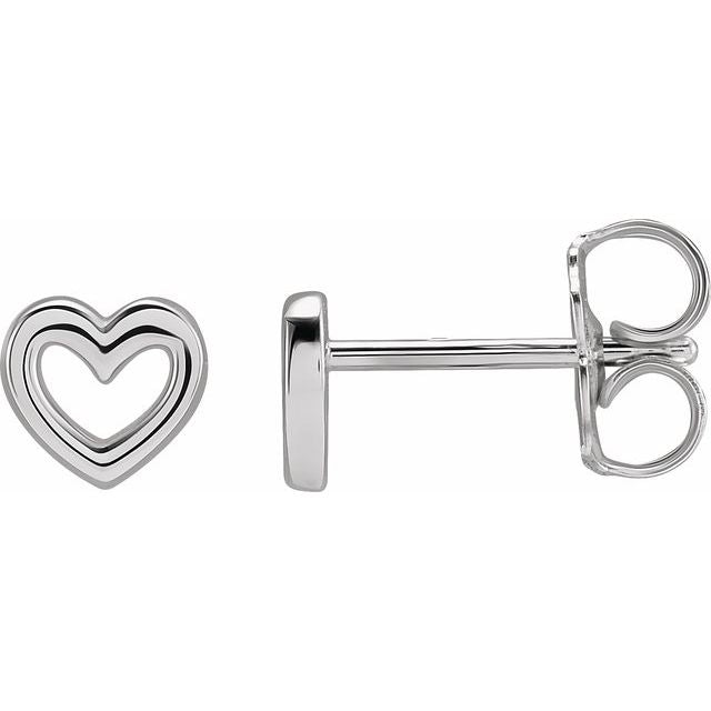 Sterling Silver Heart Earrings