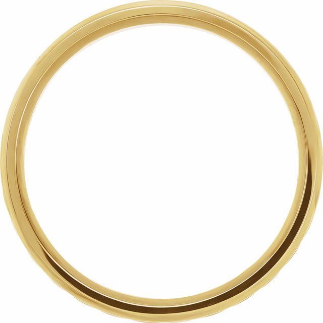 14K Yellow Comfort-Fit Rope Band