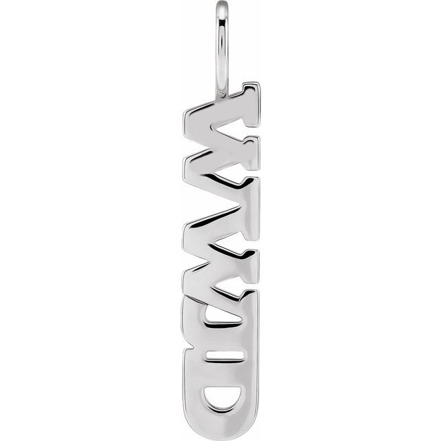 Sterling Silver WWJD Charm/Pendant