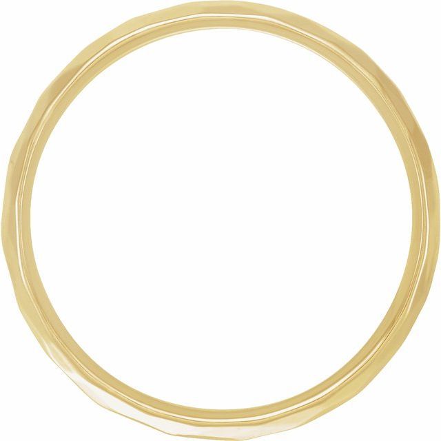 14K Yellow 9 mm Textured Patterned Band Size 14