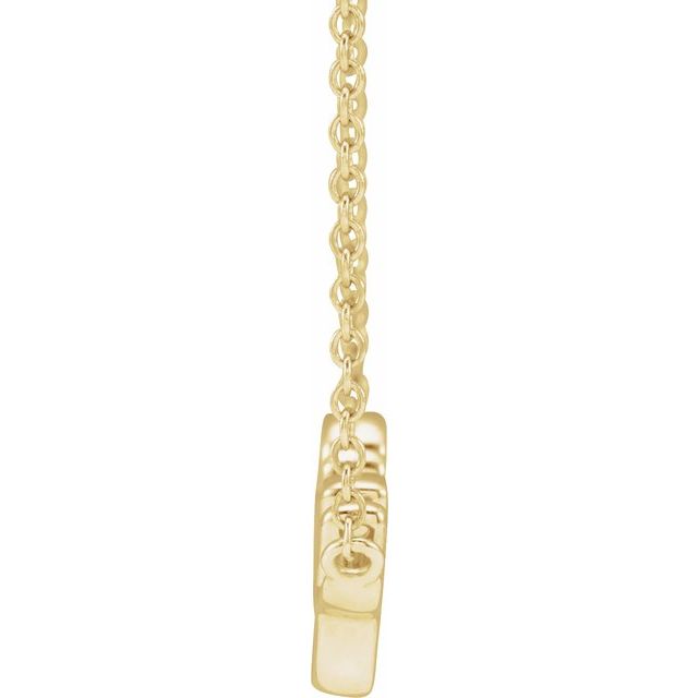 14K Yellow 23.1x7.37 mm Pray 18' Necklace