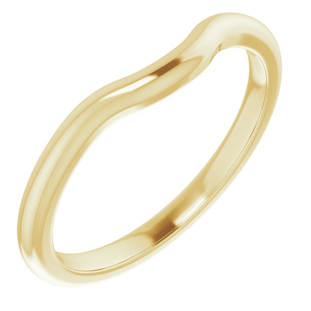 14K Yellow Band for 7x5 mm Pear Ring
