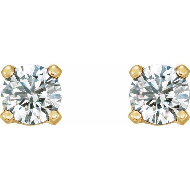 14K Yellow 1/5 CTW Natural Diamond Earrings