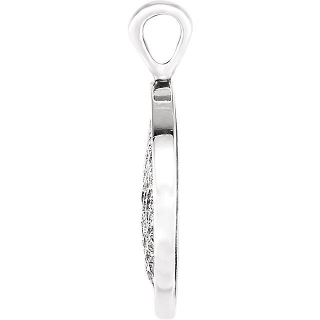 Sterling Silver Heartprint Oak Tree Pendant
