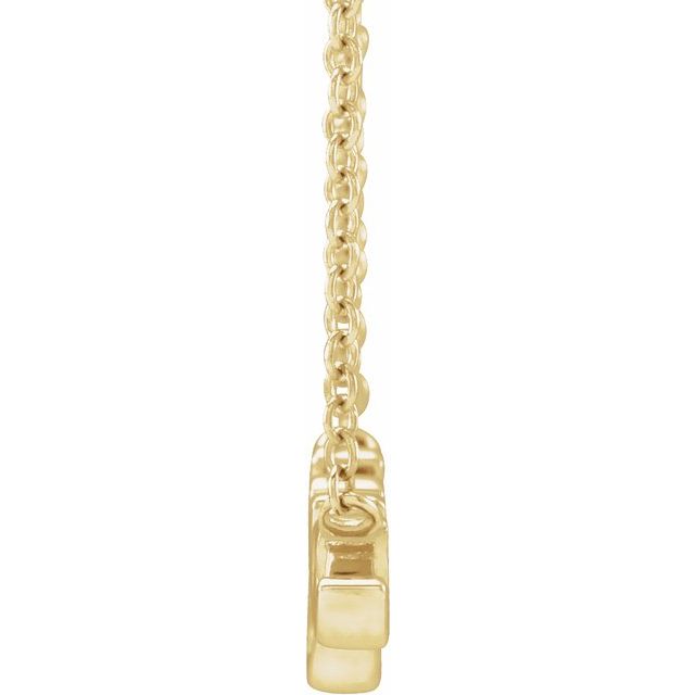 14K Yellow Lowercase Script Grace 18' Necklace