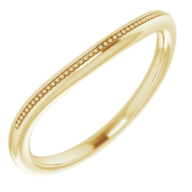 14k Yellow Band For 5.5 Mm Round Ring