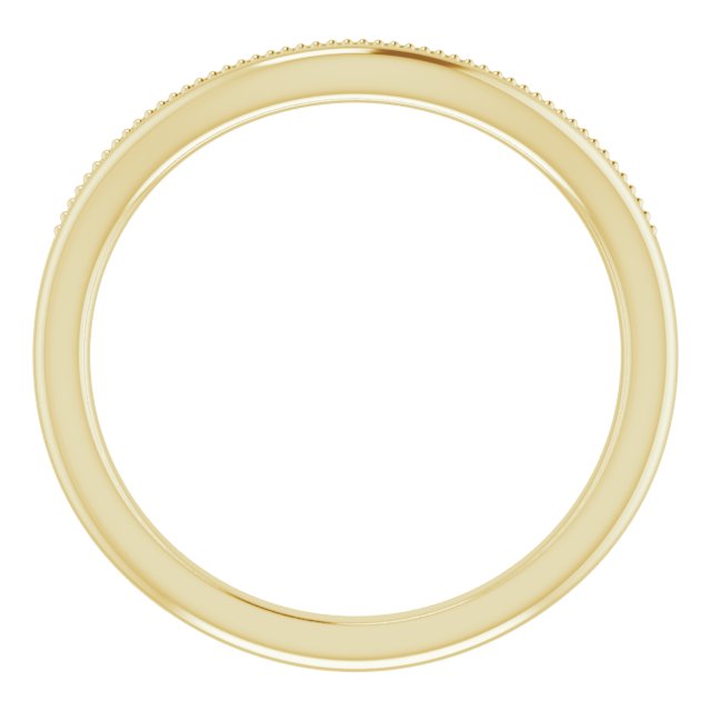 14K Yellow Band for 6 mm Cushion Ring