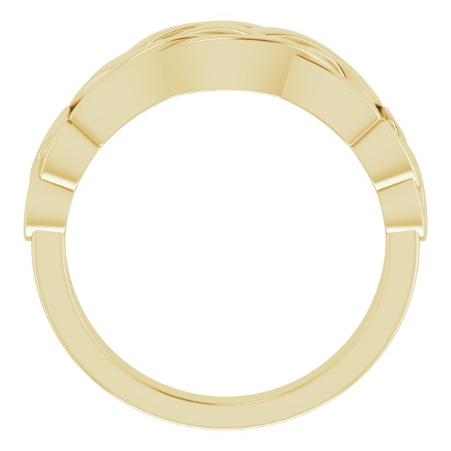 14K Yellow Celtic-Inspired Ring
