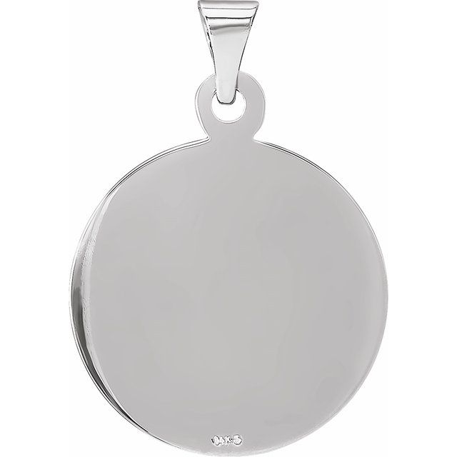 Sterling Silver 19 mm Confirmation Medal