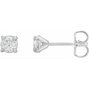 14K White 3/8 CTW Natural Diamond Cocktail-Style Earrings