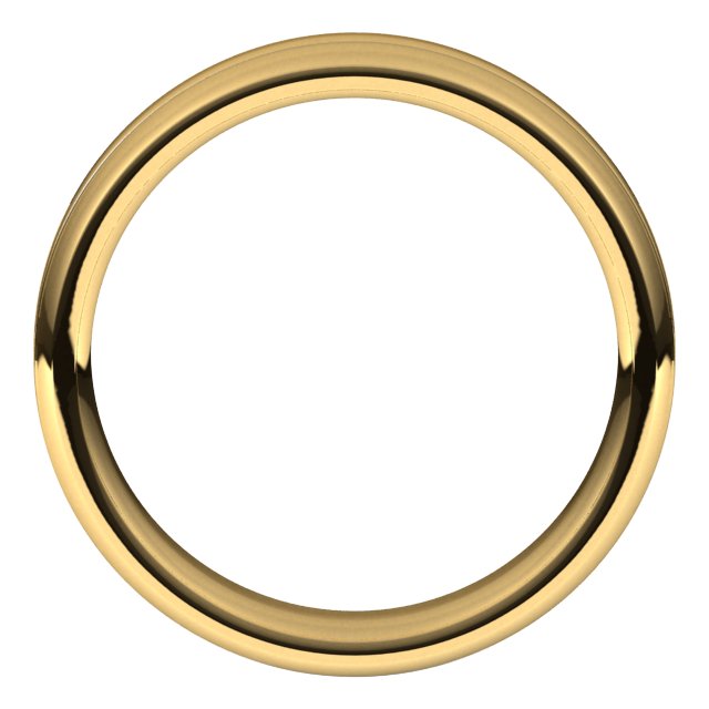 18K Yellow 5 mm Grooved Beveled-Edge Band Size 10