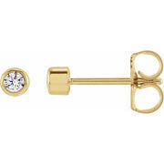 14K Yellow 2.5 mm Round 1/6 CTW Lab-Grown Diamond Earrings