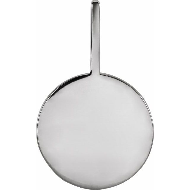 Sterling Silver .01 CTW Natural Diamond Engraved Dog Mom Paw Print Charm/Pendant