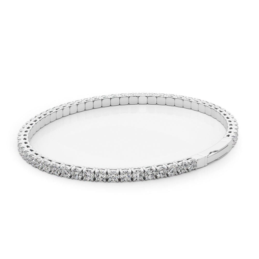 Lab Grown Diamond Flexible Eternity Bangle