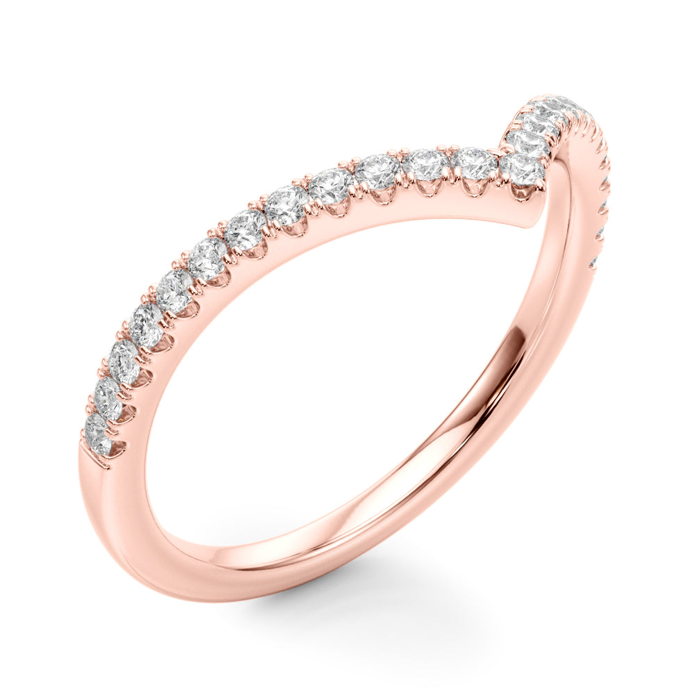 Lab Grown Diamond Chevron Band