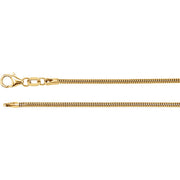 14K Yellow 1.5 mm Solid Round Snake 24' Chain