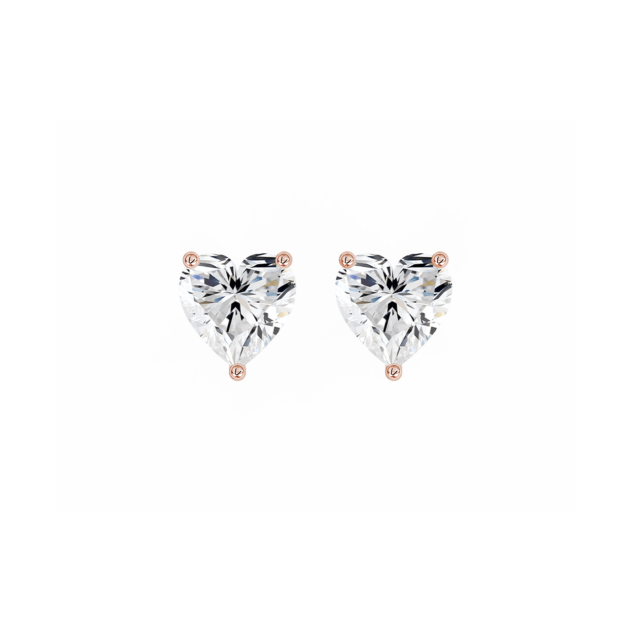 Heart Lab-Grown Diamond Studs – 0.50ct TDW