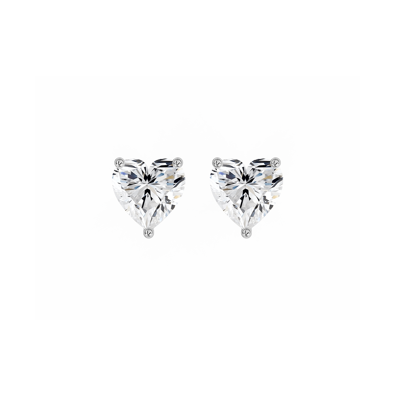 Heart Lab-Grown Diamond Studs – 0.75ct TDW