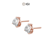 Heart Lab-Grown Diamond Studs – 0.50ct TDW
