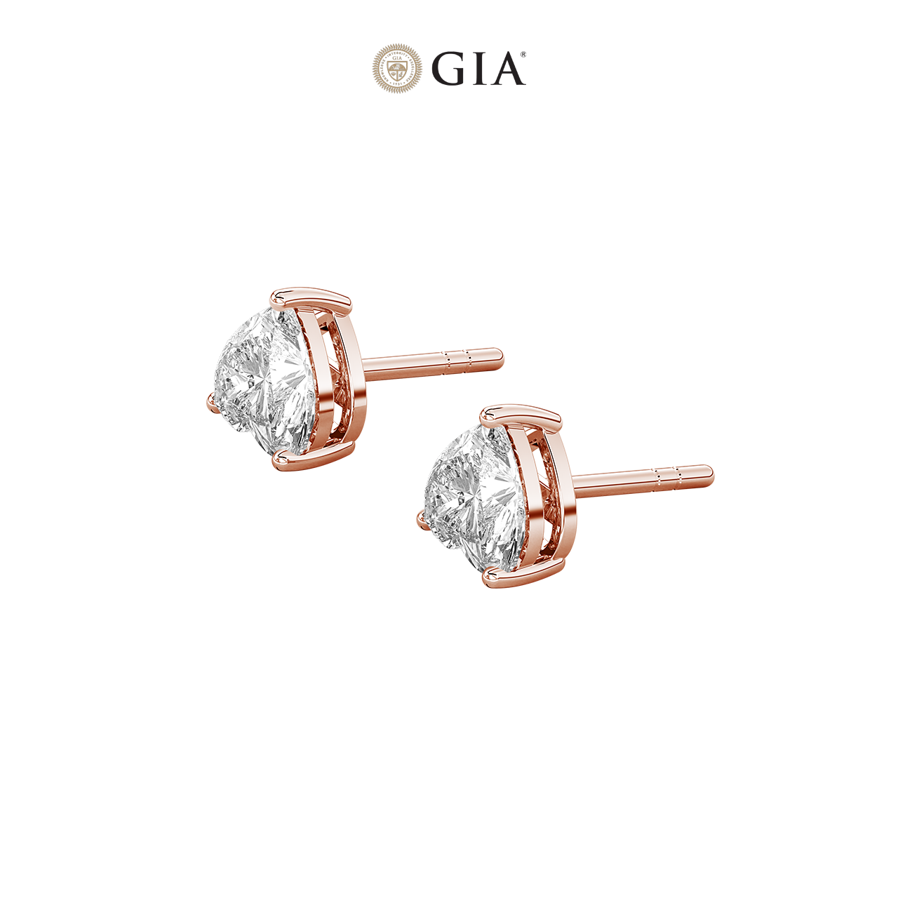 Heart Natural Diamond Studs – 0.75ct TDW