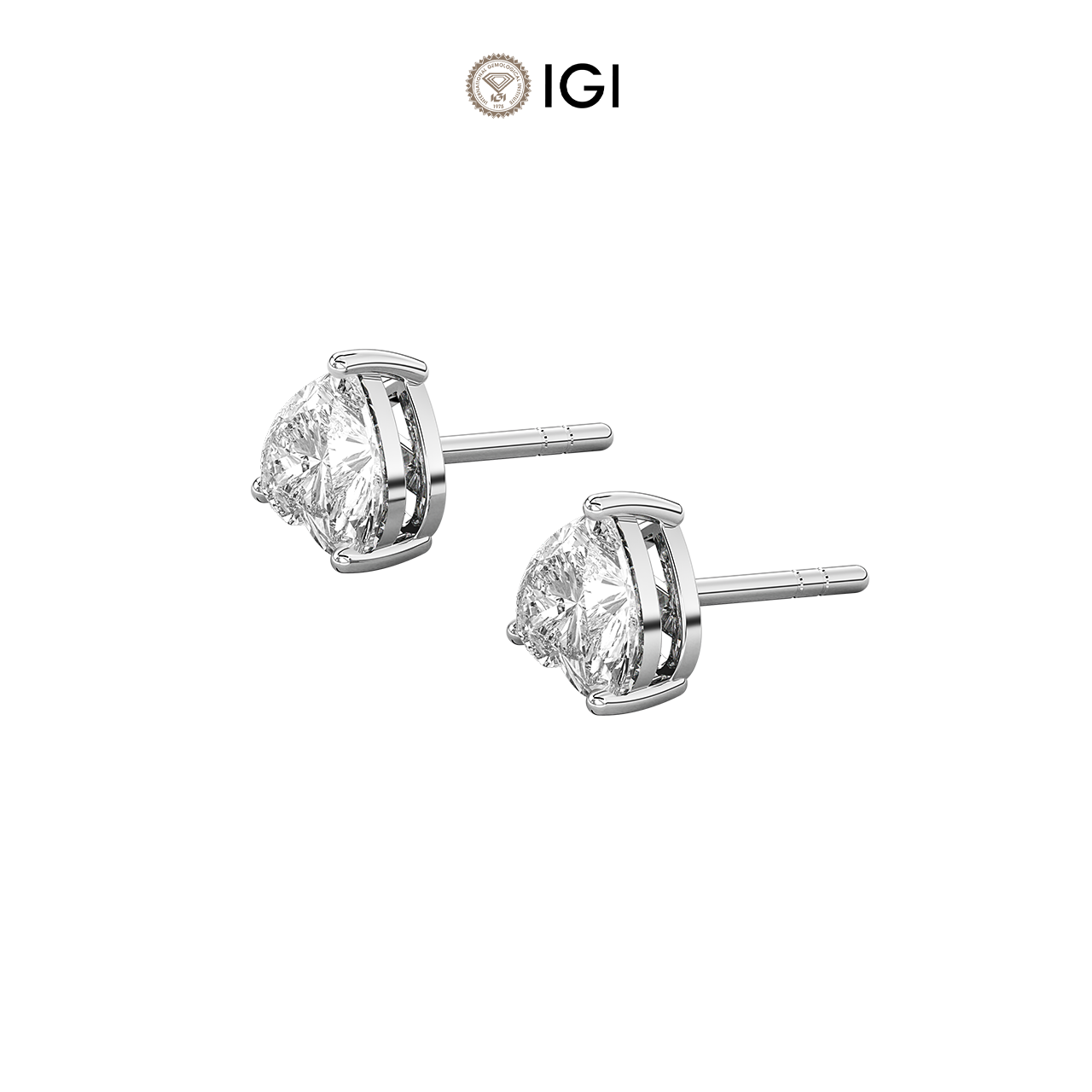 Heart Lab-Grown Diamond Studs – 0.75ct TDW