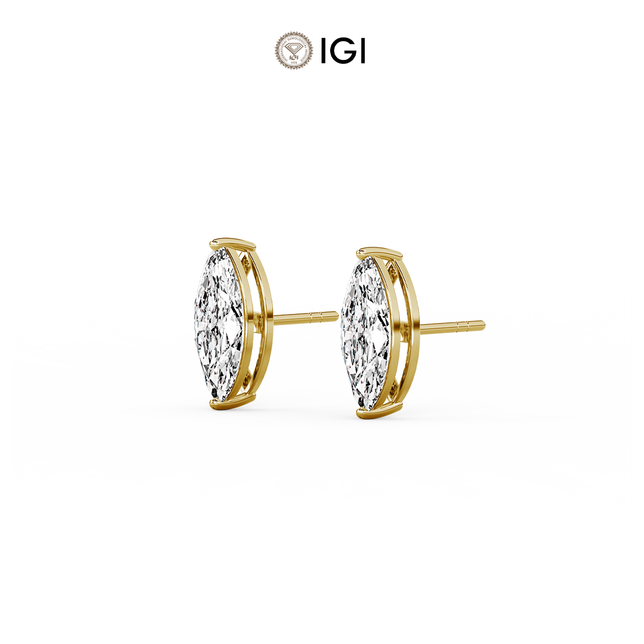Marquise Lab-Grown Diamond Studs – 0.75ct TDW