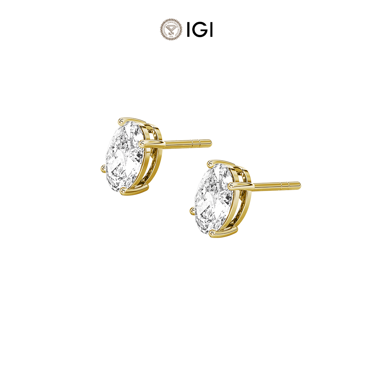 Oval Lab-Grown Diamond Studs – 0.50ct TDW