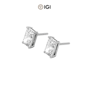 Radiant Lab-Grown Diamond Studs – 0.50ct TDW