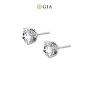 Round Natural Diamond Studs – 0.80ct TDW