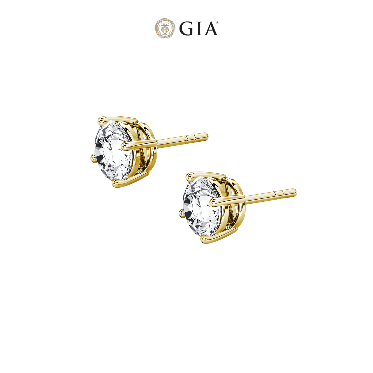 Round Natural Diamond Studs – 0.50ct TDW