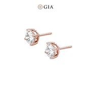 Square Cushion Natural Diamond Studs – 0.75ct TDW