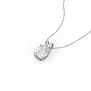 0.75ct Long Cushion Lab Diamond Pendant