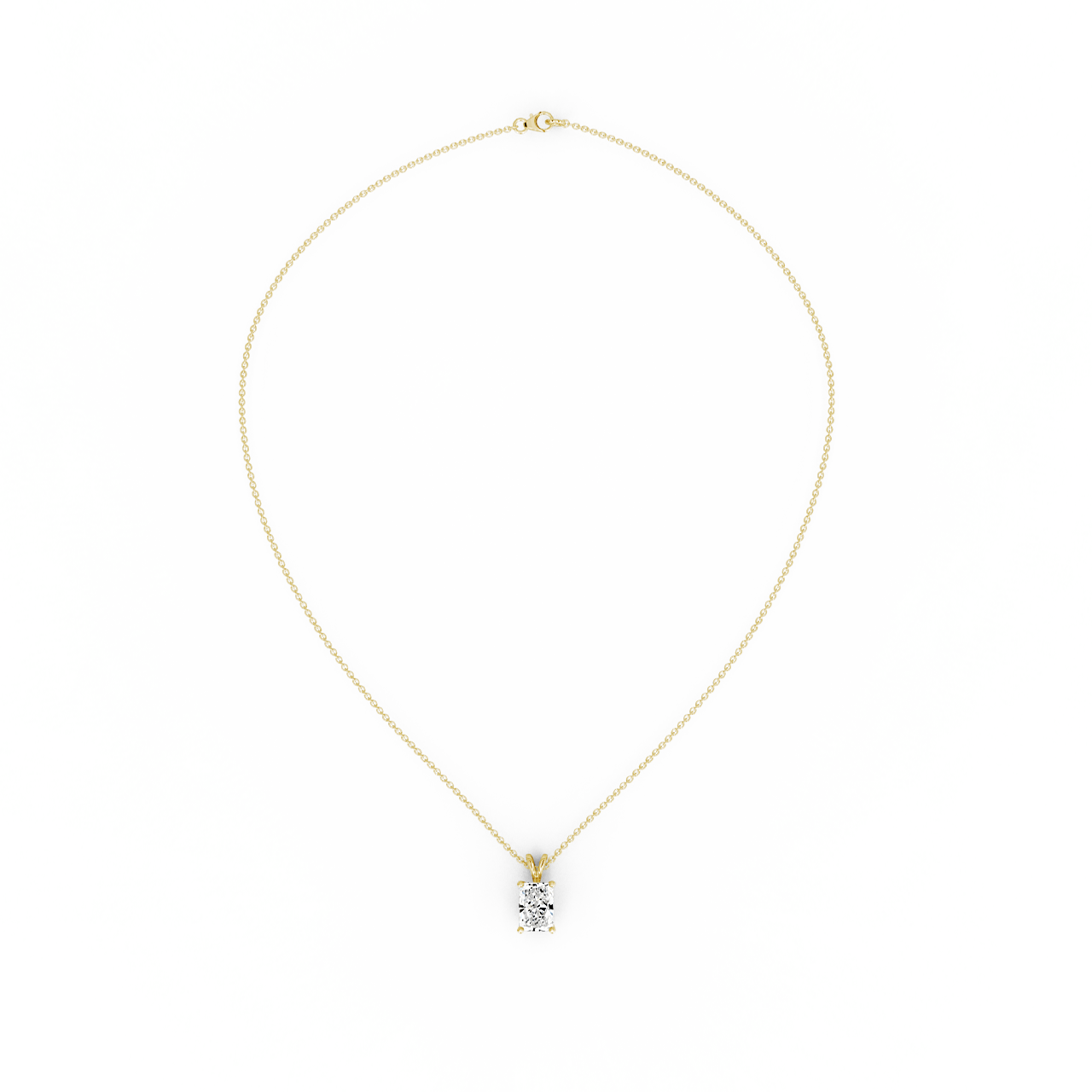 0.75ct Radiant Natural Diamond Pendant