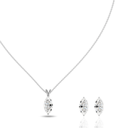 0.50ct Marquise Natural Diamond Pendant set