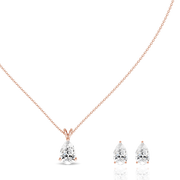 0.75ct Pear Lab-Grown Diamond Pendant set