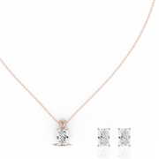 0.75ct Radiant Natural Diamond Pendant set