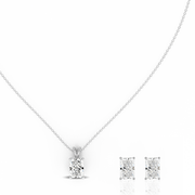 0.50ct Radiant Natural Diamond Pendant set