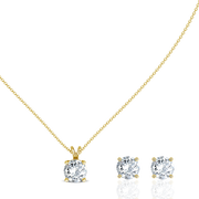 0.75ct Round Lab-Grown Diamond Pendant set