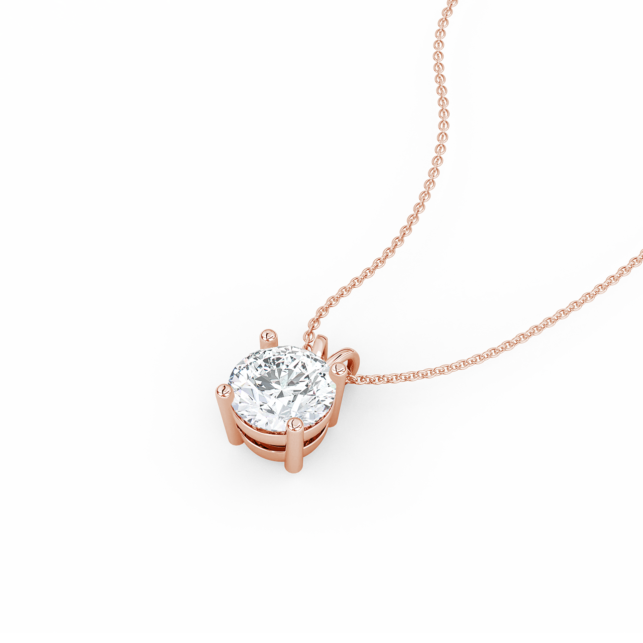 0.50ct Round Lab Diamond Pendant