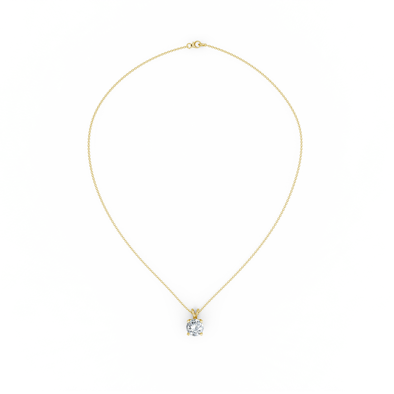 0.50ct Round Natural Diamond Pendant