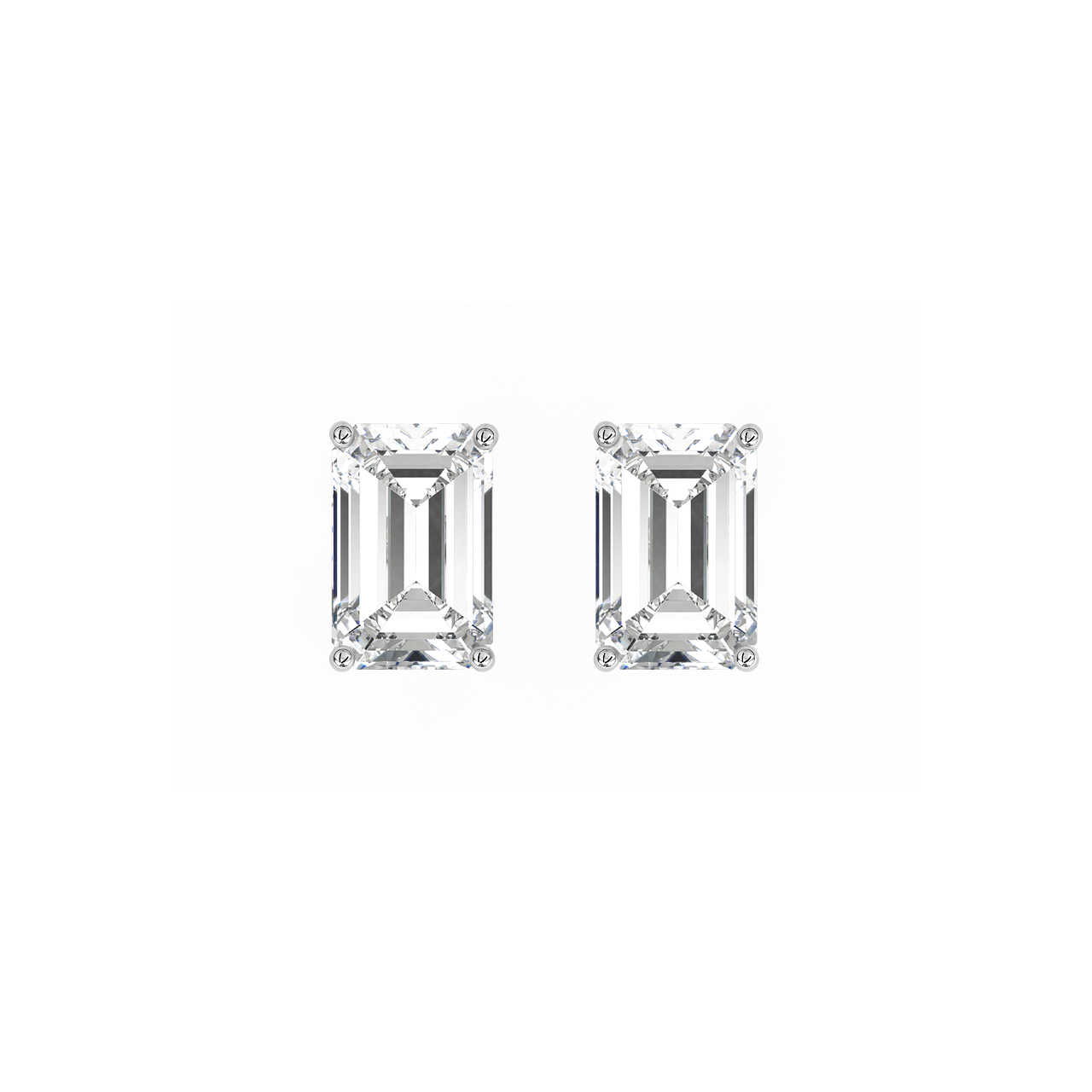 Emerald Lab-Grown Diamond Studs – 0.75ct TDW