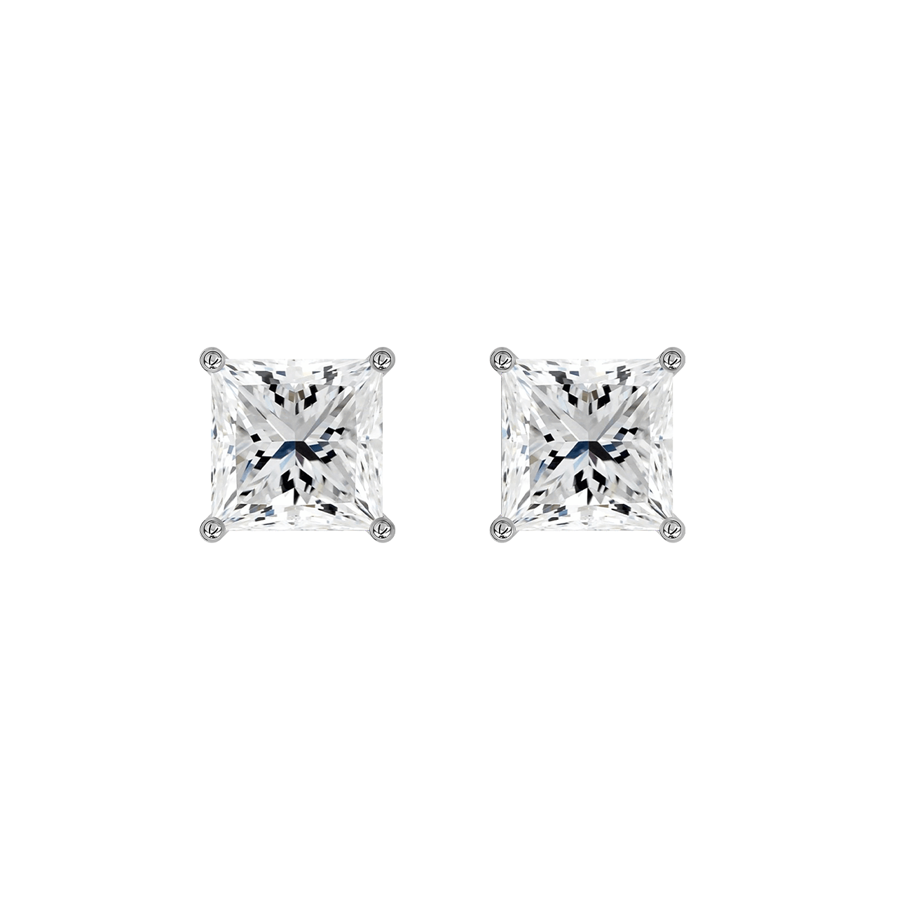 Princess Lab-Grown Diamond Studs – 0.75ct TDW
